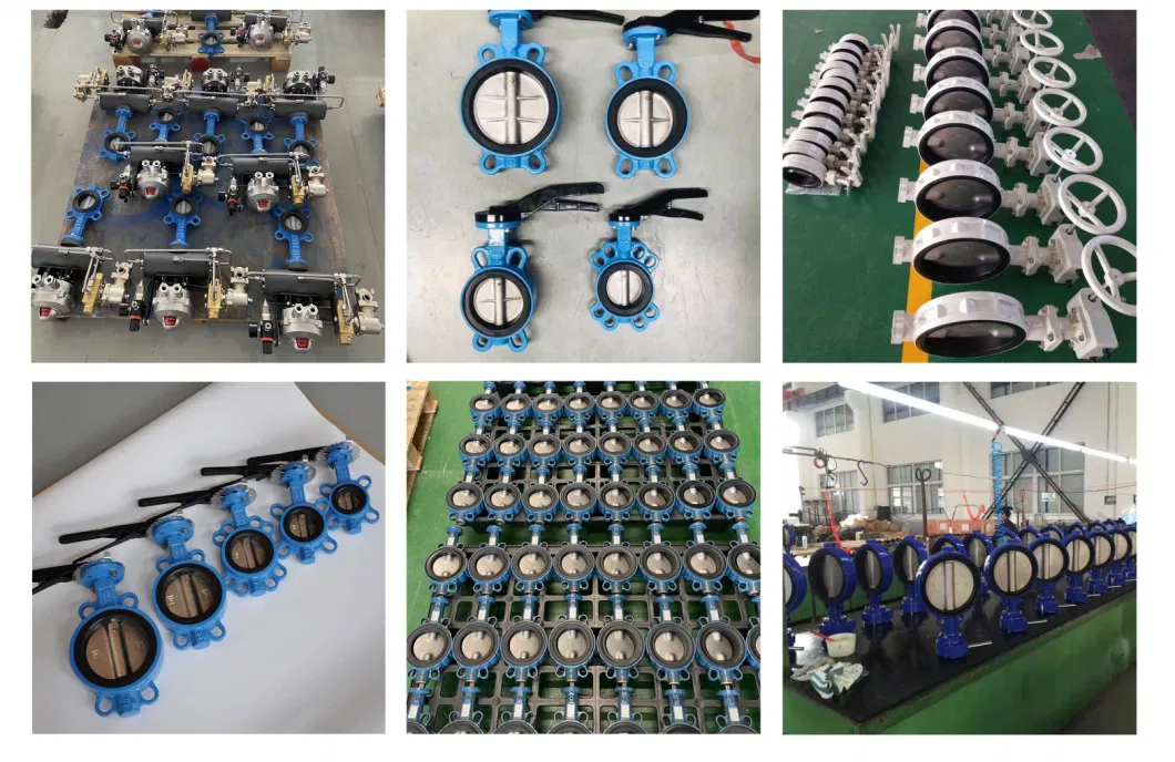 Sanitary Control Pneumatic Electric Actuator Solenoid DN550 22&quot; Carbon Steel Ductiler Iron Ss 304 316 Disc Center Line Awwa C504 Water Butterfly Valve