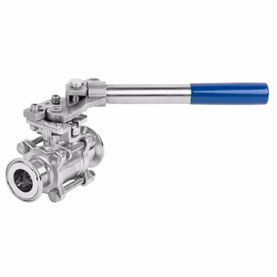 Air Actuated Pneumatic Actuator Clamped Hygienic Sanitary Butterfly Valve with Solenoid Valve