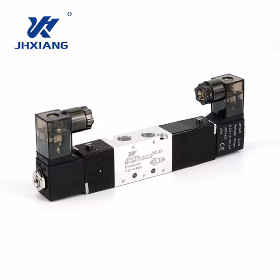 4V300 Series Airtac Type Two Positon Five Way Pneumatic Solenoid Valves 24V 220V